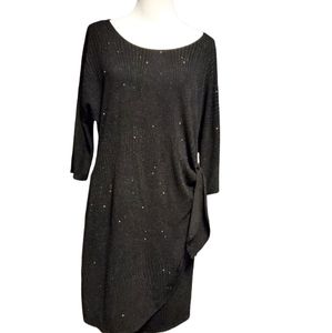 Roz & Ali black dress with Sparkles and tie on side